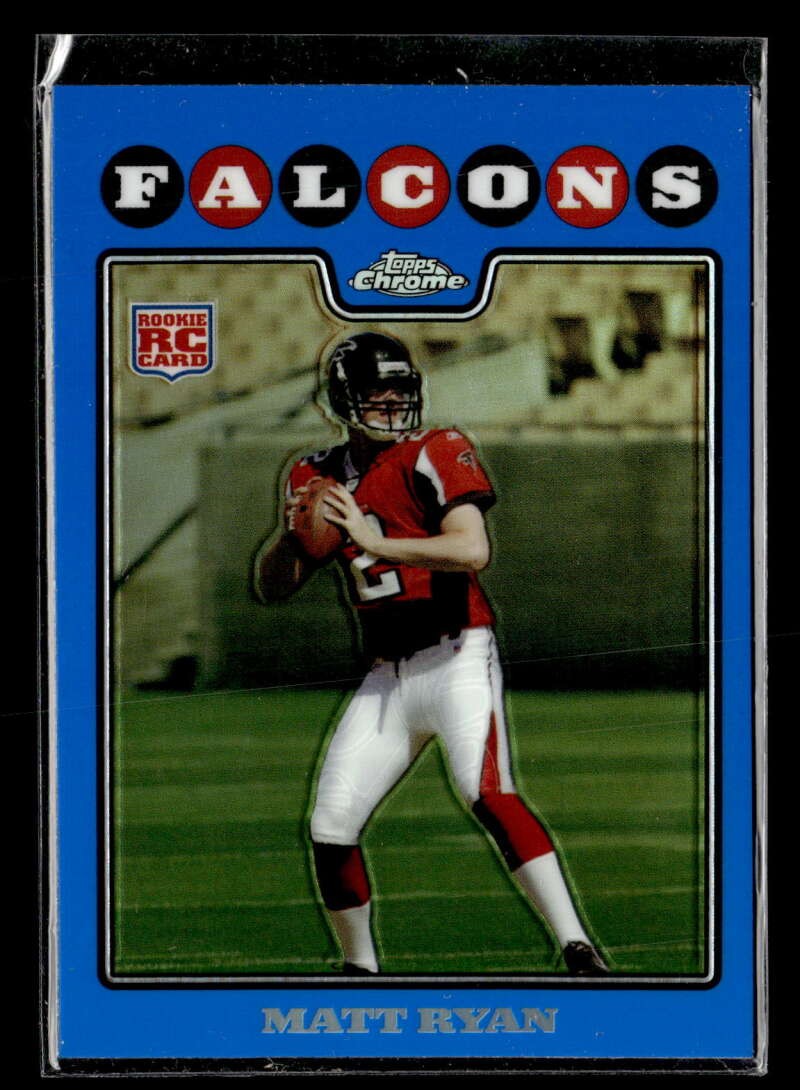 2008 Topps Chrome Matt Ryan Blue Refractor #TC166 Rookie Falcons UX5888