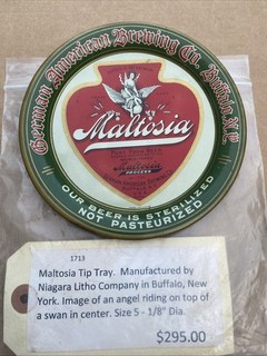 Pre prohibition Maltosia German American Brewing Buffalo NY Tip Tray BEAUTIFUL
