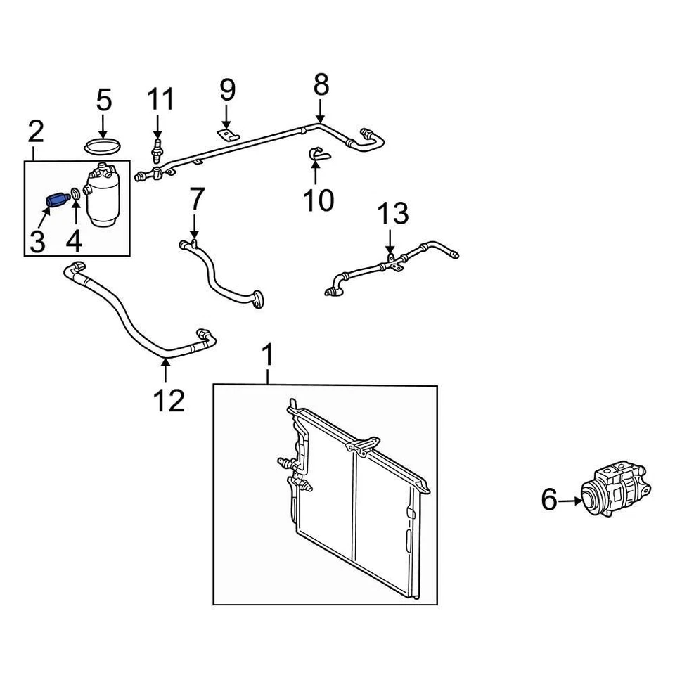 For Mercedes-Benz G65 AMG 16-18 Mercedes-Benz A/C High Side Charging Adapter - Изображение 3 из 4