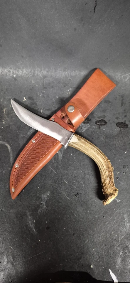 Case XX 1965-69 固定刀片刀 Crown Stag 鹿角手柄 323-5 — 第 3/4 张图片