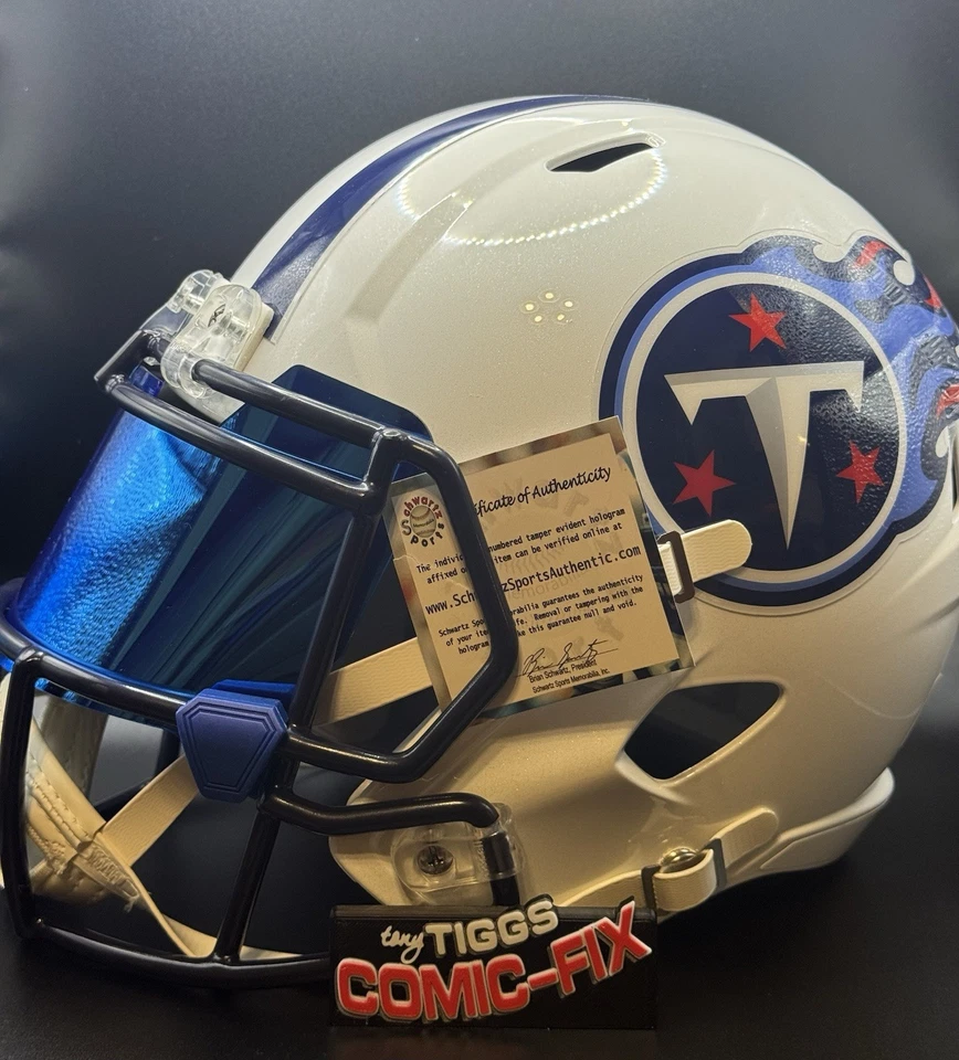 Tennessee Titans Jevon Kearse Signed White Speed Rep Football Helmet With COA - Image 2 of 4