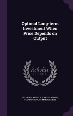 Baldwin - Optimal Long-term Investment When Price Depends on Output -  - X555z
