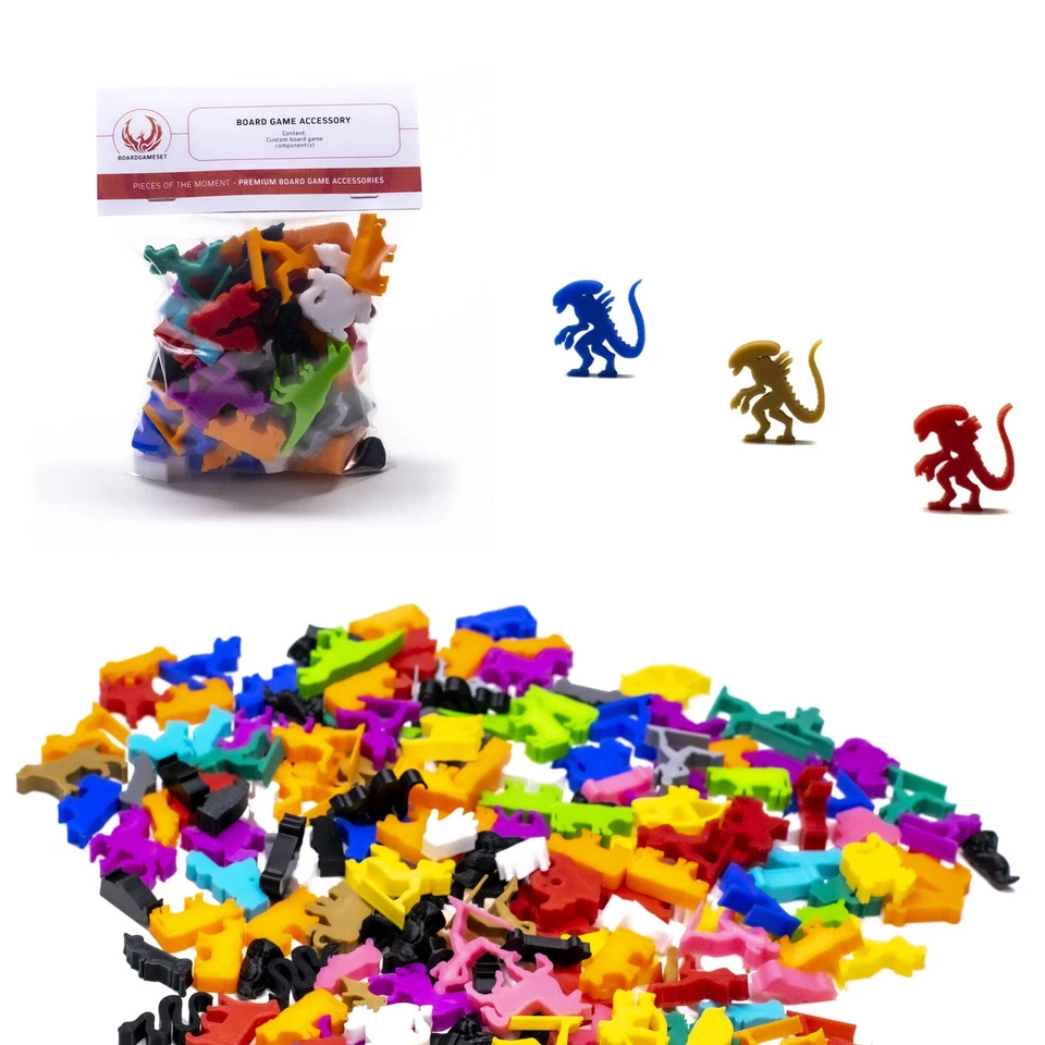 Alien Meeple para juegos de mesa - Actualización de piezas de juego Foto 3 de 4
