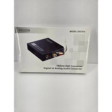 New PROZOR 192KHz Digital to Analog Audio Converter DAC Digital SPDIF Optical 