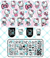 Durable High- Quality Stainless Steel Sanrio's Hello Kitty Nail Stamping Plate