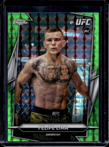 2026 Topps Chrome UFC Felipe Lima RC Green Geometric Refractor Rookie #/75