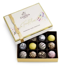 Birthday Truffles Assorted Chocolate Gift Box, 12 pc
