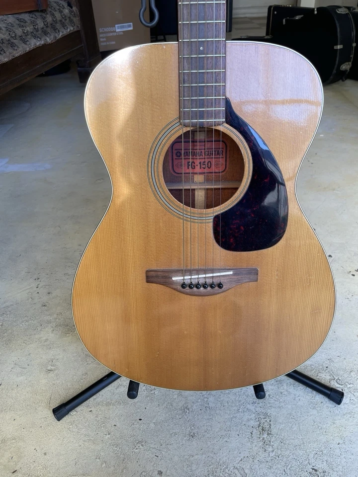 Yamaha FG-150 Red Label, Vintage Acoustic Guitar, Hard Shell Case - Image 4 of 4
