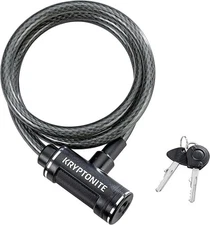 Bike Lock Cable, 6ft x 12mm Steel Anti-Theft Lock with Keys for Bike, Scooter