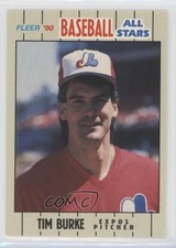 1990 Fleer Baseball All Stars Box Set Tim Burke #3 0b7