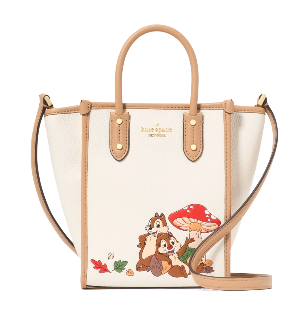 New Disney X Kate Spade Chip N Dale Mini Tote Meringue Multi with