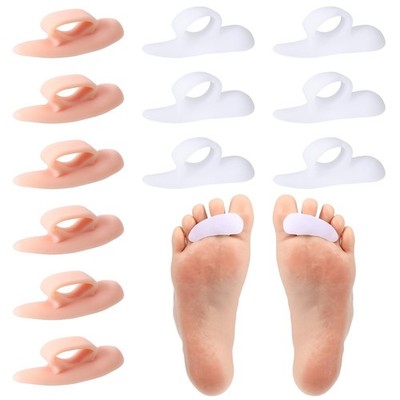 12 Pairs One Loop Design Hammertoe Support Pads Gel Hammer Toe Crest Cushions...
