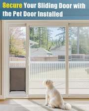 Sliding Door Lock Window Locks for Patio Sliding Glass Door Foot Locks for Fr...