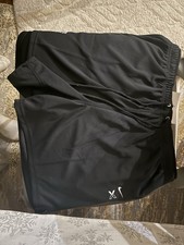 Nike Men's Black Athletic Mesh Shorts Size L Polyester Drawstring Elastic Waist