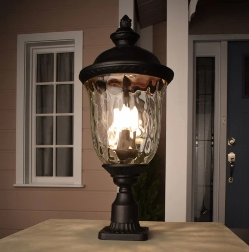 Maxim 3426 Bronze Carriage House Dc 1-Light Outdoor Post Light - Picture 9 of 12
