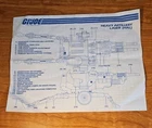 Vintage 1982 Hasbro Gi-joe Heavy Artillery Laser HAL Blueprints Instructions