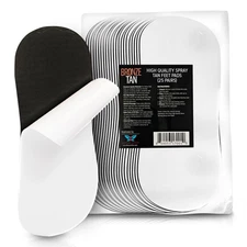 Bronze Tan Sticky Pads for Feet – 25 Pairs, Disposable & Hygienic Non-Slip