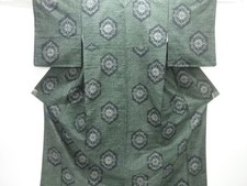 7761029: JAPANESE KIMONO / TSUMUGI / WOVEN KIKKO PATTERN