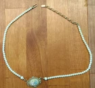 one vintage Rose brooch necklace costume jewelry replication 1928