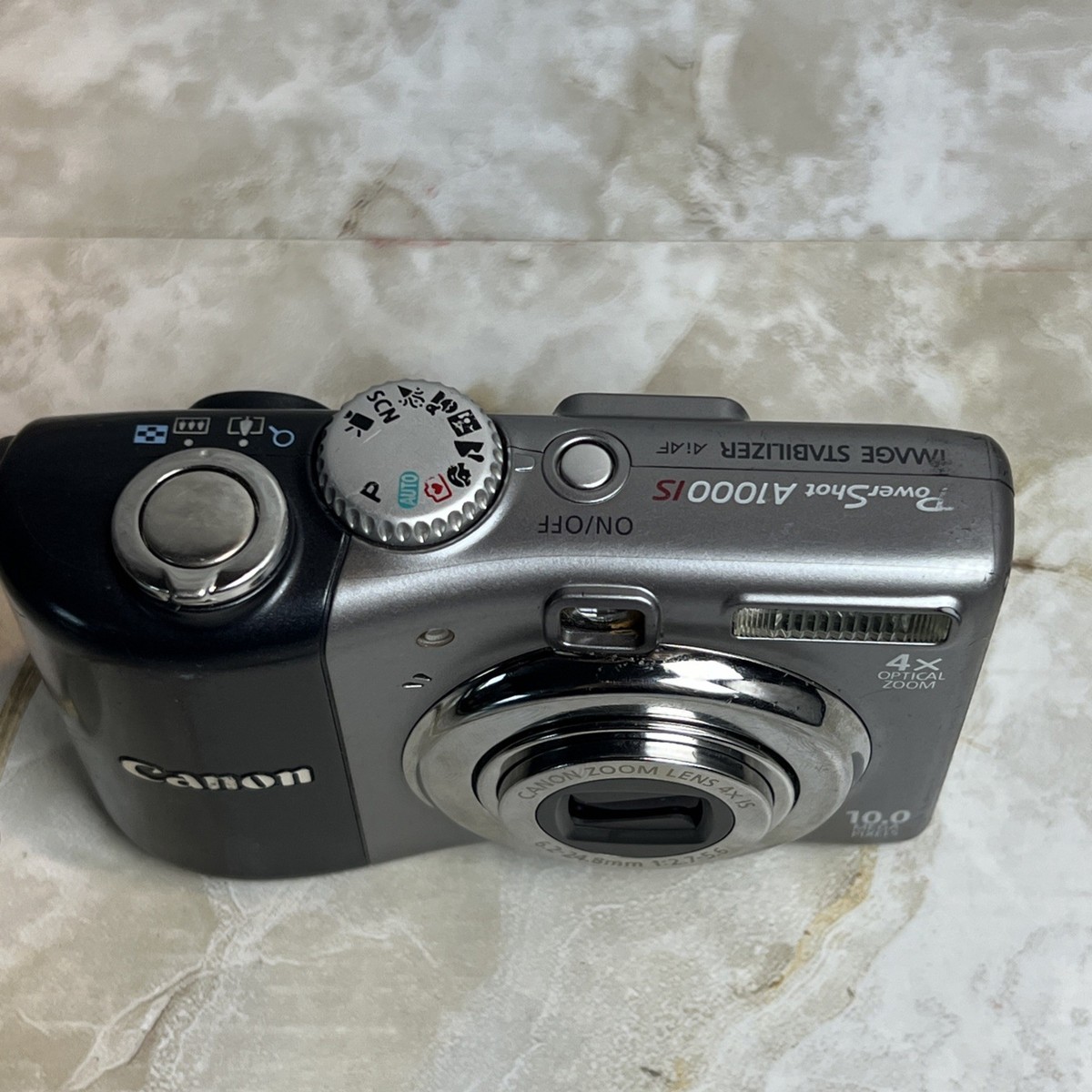 Canon PowerShot A1000IS Pocket Digital Camera PC1309 FOR PARTS or