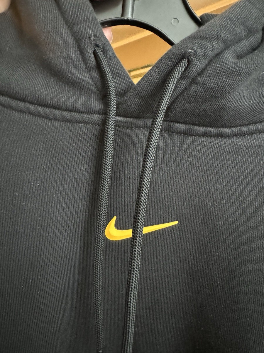Nike x Drake NOCTA Center Swoosh Hoodie Black And Gold Size Men's
