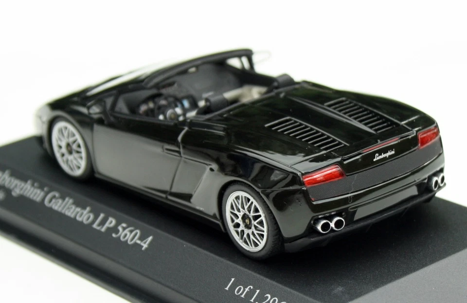 Lamborghini Gallardo LP 560-4 Spyder Anno 2009-2012, Nero, Minichamps M. 1:43 - Immagine 2 di 4
