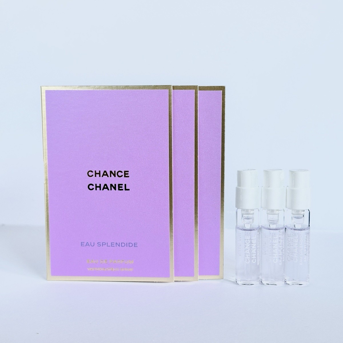 3 x Chanel Chance Eau Splendide Eau De Parfum EDP Spray Sample 1.5