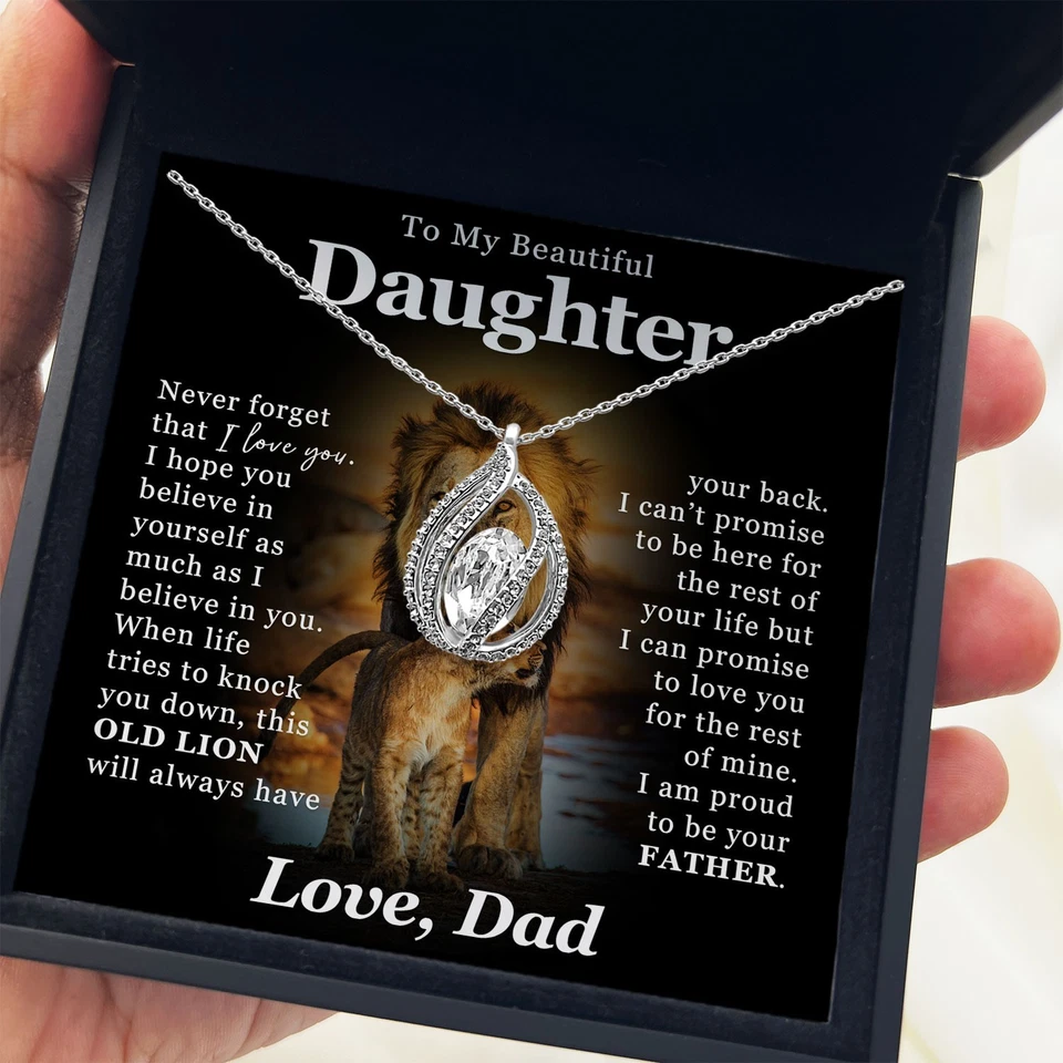 Collar TRYNDI A Mi Hija de Papá - Hija Ideas de Regalo de Navidad 2025 Foto 2 de 4