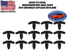 Hood To Cowl Rubber Weatherstrip Seal Clips Gto Chevelle Cutlass Skylark 13pc Hf