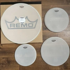 Remo Silentstroke Heads Set 12  14 16 22 great condition drums