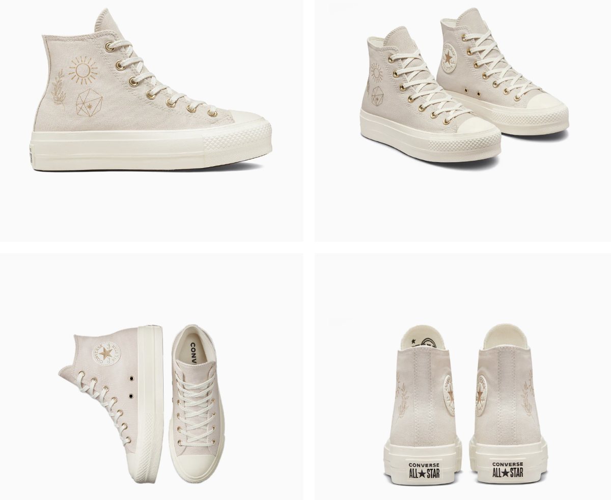 NEW Women's CONVERSE Golden Elements Celestial Stars