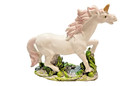Magical Unicorn Pink Mane & Gold Horn 3.5" Pvc Fantasy Mythical Horse Figure