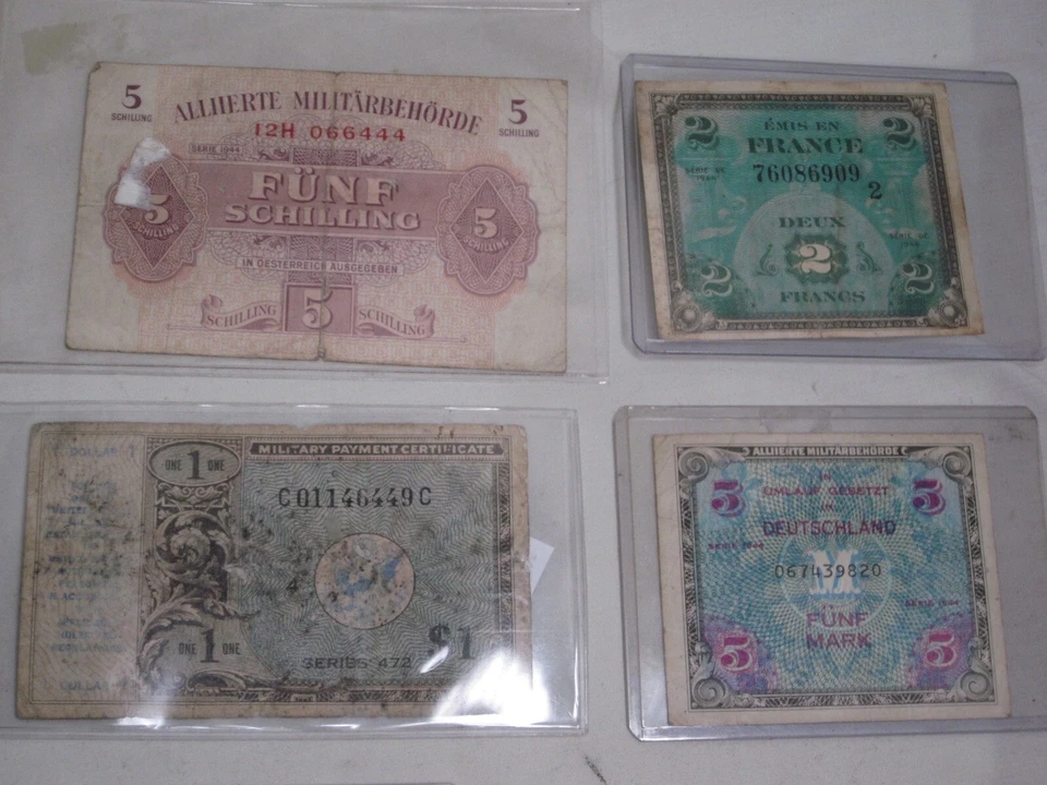 vintage foreign currency paper money 1941 Croatia Kuna Germany France '37 Russia - Image 3 of 4