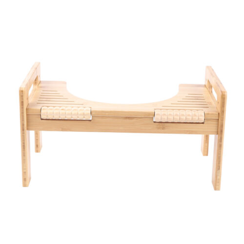 Toilettenhocker Holz Klohocker Erwachsene Toilettenhocker aus Bambus WC Hocker - Bild 7 von 10