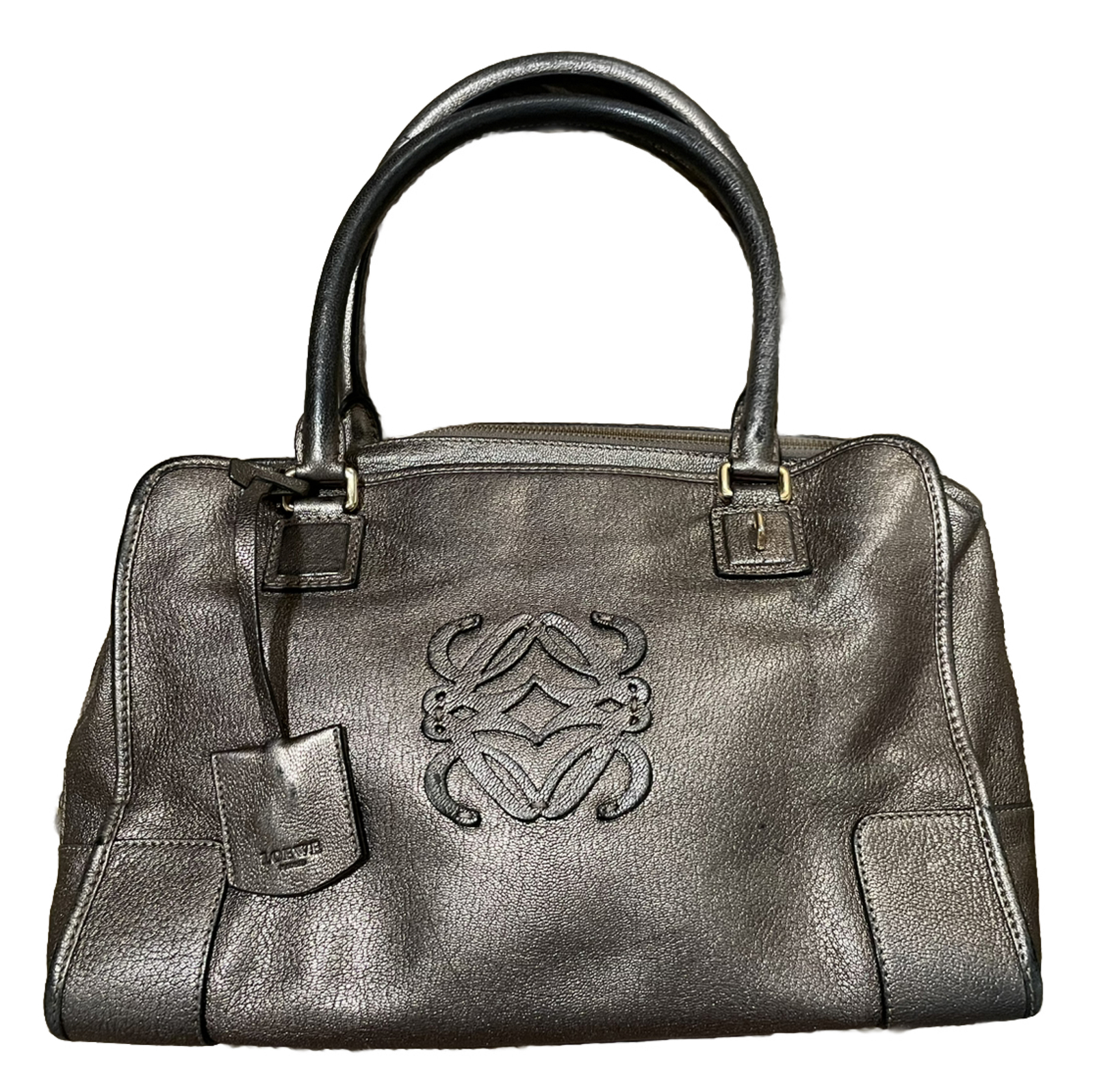 Rare vintage Loewe handbag with zipper and option… - image 1