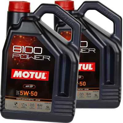 2x5 L MOTUL 8100 Énergie 5W50 Huile Synthétique Convient pour Ford Wss M2C 931 D