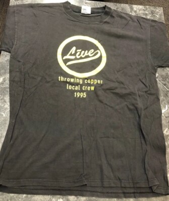 【90s USA BROCKUM LIVE throwingcopperTシャツ 新しいスタイル 90s ミュージシャン throwingcopperTシャツ LIVE