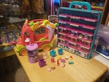 Shopkins Lot w/ Case, Vegetable Truck Etc. See Pics 