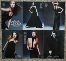 young CARLA BRUNI Italian UK Vogue clippings collection editorials ADS LOT #1
