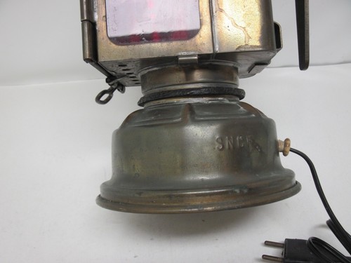 Lampe SNCF Albert BUTIN : Laiton ( électrifiée 230 volts ) - Afbeelding 18 van 19
