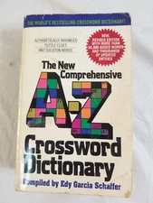 1996 A-Z CROSSWORD DICTIONARY Paperback Book by EDY GARCIA SCHAFFER