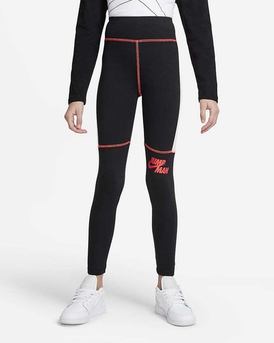 Nike Jordan Jumpman Girls Leggings Size M Youth 10-12 Activewear NEW $49.95