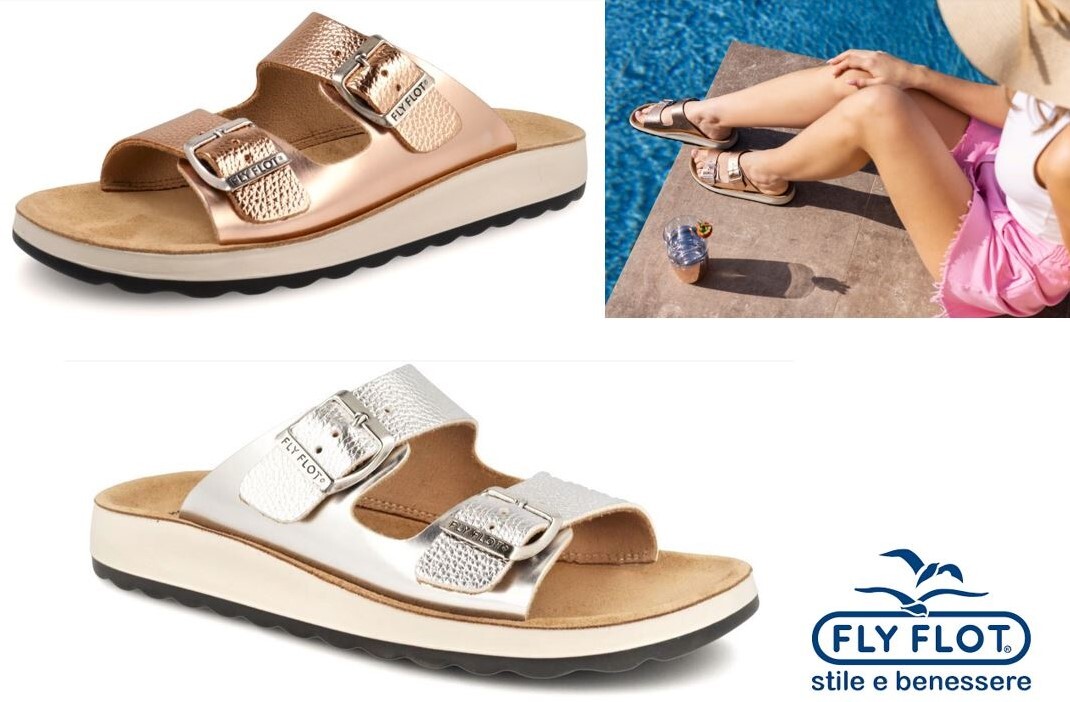 Fly Flot Shoes Slip On Comfort Slide Sandals Italy FlyFlot 77G64