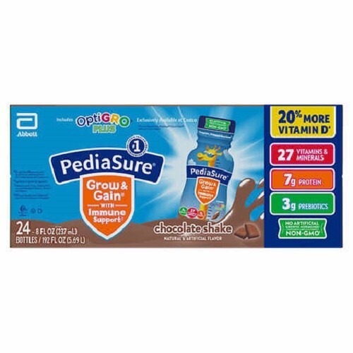 PediaSure OptiGRO Plus Kids Shake Chocolate  8 fl oz 24-count 27 Vitamins