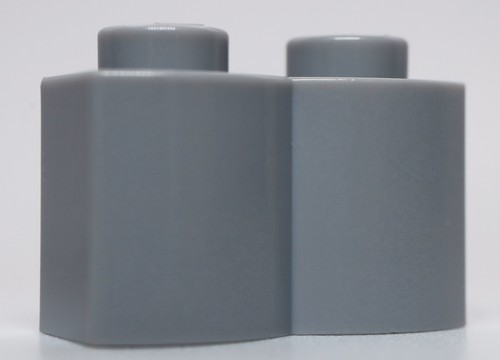 Lego 10x Light Bluish Gray 2 x 1 Log Brick Modified - 第 1/1 張圖片