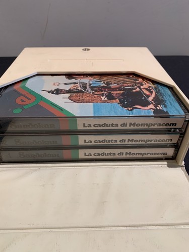 COFANETTO SANDOKAN LA CADUTA DI MOMPRACEM SUPER 8 MM COLORE SONORO 3 BOBINE - Foto 3 di 8