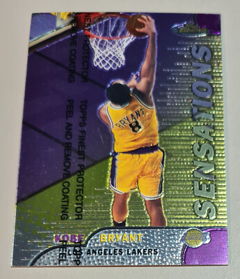 Kobe Bryant # 128 SENSATIONS W/COATING 1998-99 Topps Finest Lakers Mint Vintage