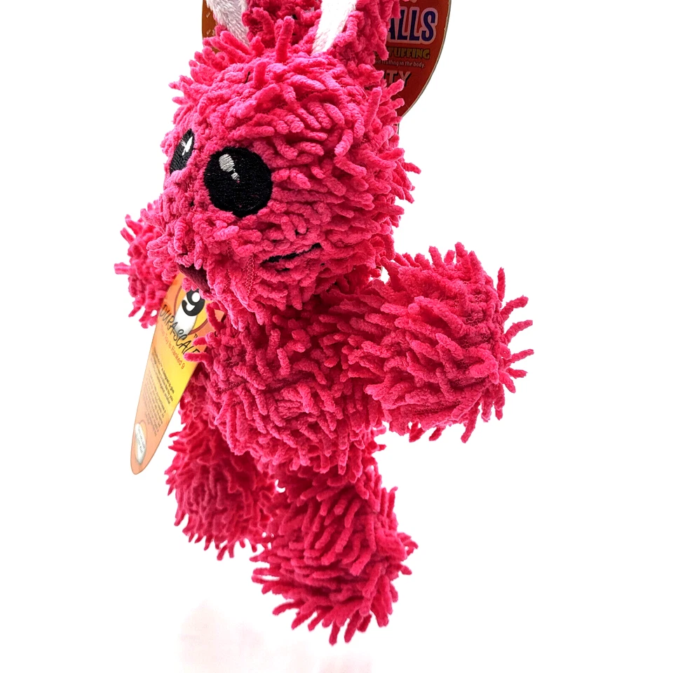 Tuffy Mighty Jr Micro Bola Conejo Chirriante Peluche Tirador y Agitador Perro Juguete 9" Foto 4 de 4