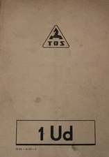 Tos Hostivar 1UD O.D. Grinder Operations, Electrical, Hydraulic and Parts Manual