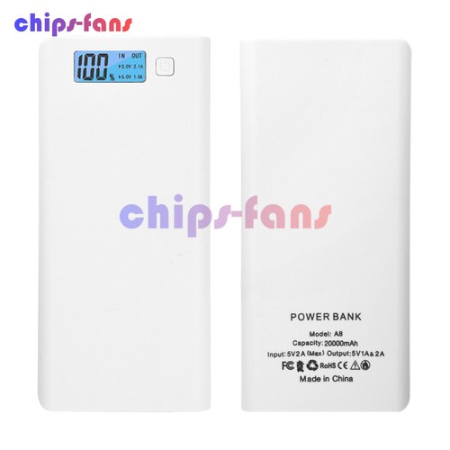 8*18650 Battery Box LCD Mobile Power Bank Case Kit Fai da Te Custodia di Ricarica Batteria - Foto 21 di 30